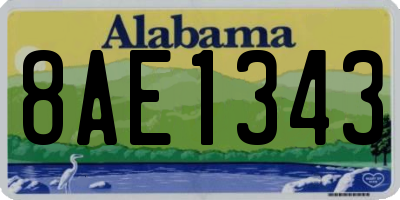 AL license plate 8AE1343