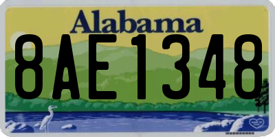 AL license plate 8AE1348