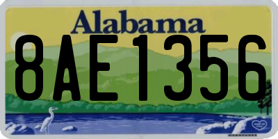 AL license plate 8AE1356