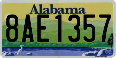 AL license plate 8AE1357