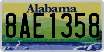AL license plate 8AE1358