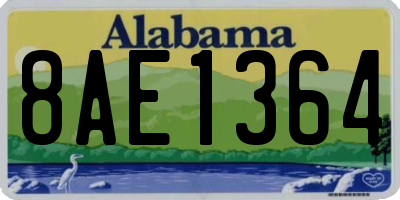 AL license plate 8AE1364