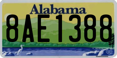 AL license plate 8AE1388