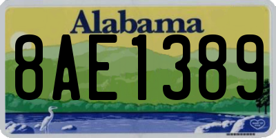AL license plate 8AE1389