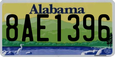 AL license plate 8AE1396