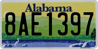 AL license plate 8AE1397