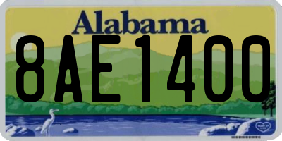 AL license plate 8AE1400