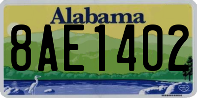 AL license plate 8AE1402