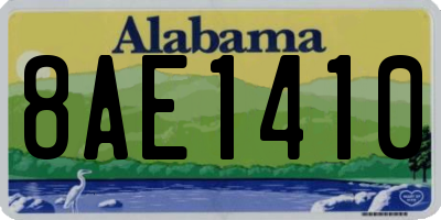 AL license plate 8AE1410