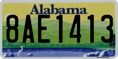 AL license plate 8AE1413