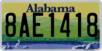 AL license plate 8AE1418