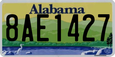 AL license plate 8AE1427