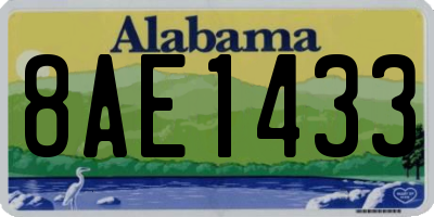 AL license plate 8AE1433