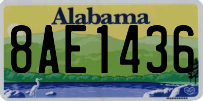 AL license plate 8AE1436