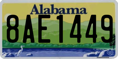 AL license plate 8AE1449