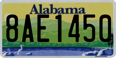 AL license plate 8AE1450