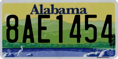 AL license plate 8AE1454