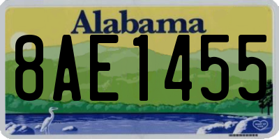 AL license plate 8AE1455