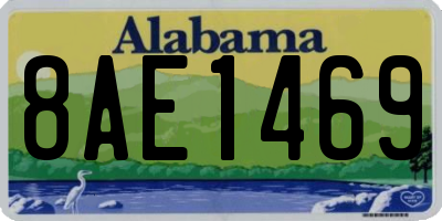 AL license plate 8AE1469