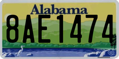 AL license plate 8AE1474