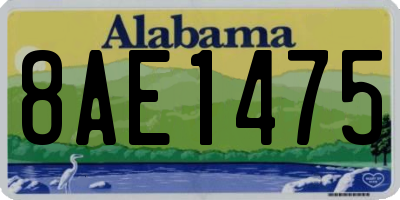 AL license plate 8AE1475