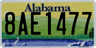 AL license plate 8AE1477