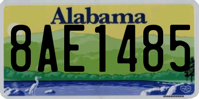 AL license plate 8AE1485