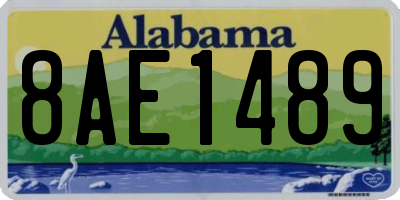 AL license plate 8AE1489