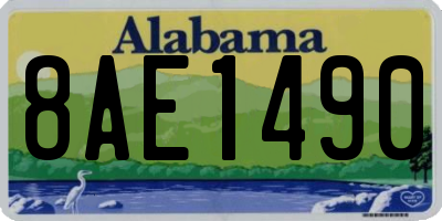 AL license plate 8AE1490
