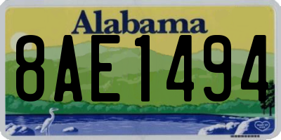 AL license plate 8AE1494