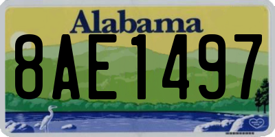 AL license plate 8AE1497