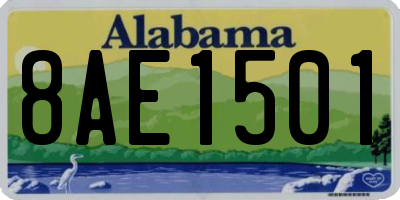 AL license plate 8AE1501