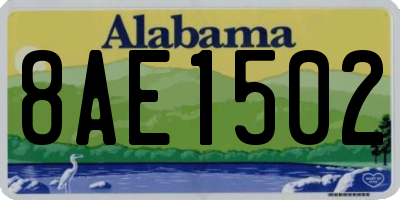 AL license plate 8AE1502