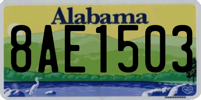 AL license plate 8AE1503