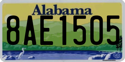 AL license plate 8AE1505
