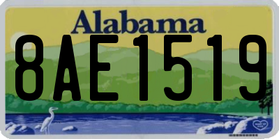 AL license plate 8AE1519