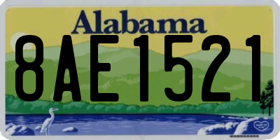 AL license plate 8AE1521