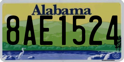 AL license plate 8AE1524