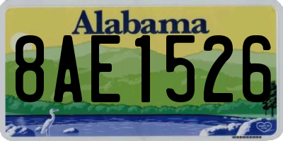 AL license plate 8AE1526