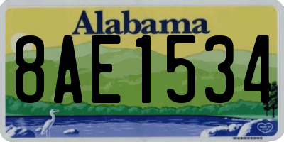 AL license plate 8AE1534