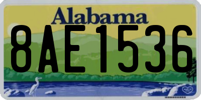 AL license plate 8AE1536