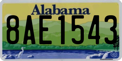 AL license plate 8AE1543