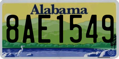 AL license plate 8AE1549