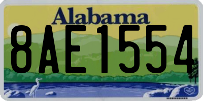 AL license plate 8AE1554