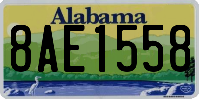 AL license plate 8AE1558