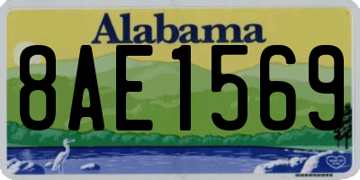 AL license plate 8AE1569