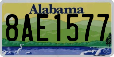 AL license plate 8AE1577