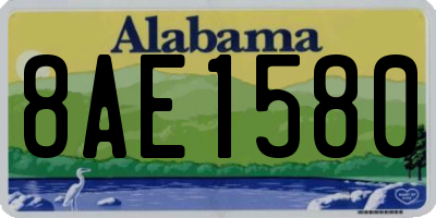 AL license plate 8AE1580