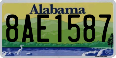AL license plate 8AE1587