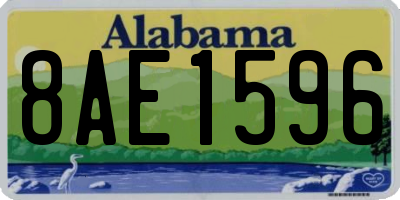 AL license plate 8AE1596